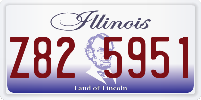 IL license plate Z825951