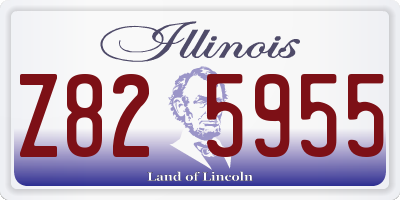IL license plate Z825955
