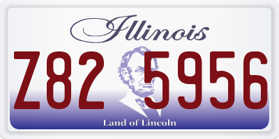 IL license plate Z825956