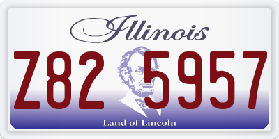 IL license plate Z825957