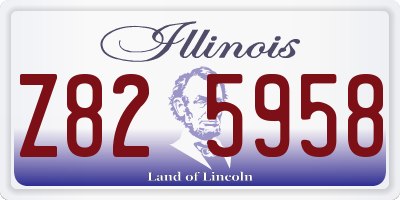 IL license plate Z825958