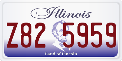 IL license plate Z825959
