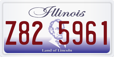 IL license plate Z825961