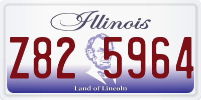 IL license plate Z825964