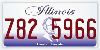 IL license plate Z825966