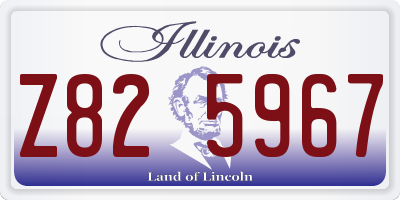 IL license plate Z825967