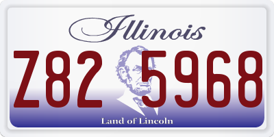 IL license plate Z825968