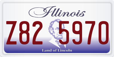 IL license plate Z825970