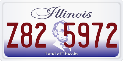 IL license plate Z825972