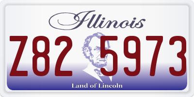 IL license plate Z825973