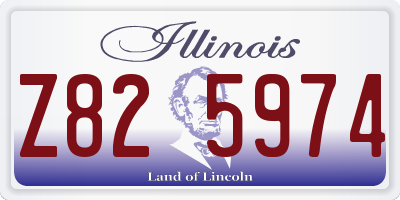 IL license plate Z825974