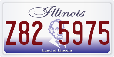 IL license plate Z825975
