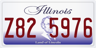IL license plate Z825976