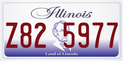 IL license plate Z825977