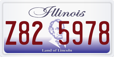 IL license plate Z825978