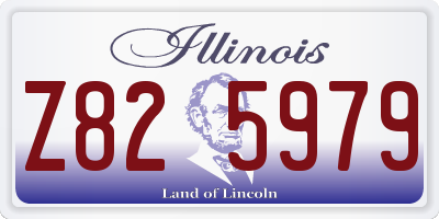IL license plate Z825979