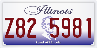 IL license plate Z825981