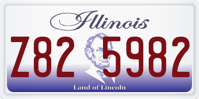 IL license plate Z825982