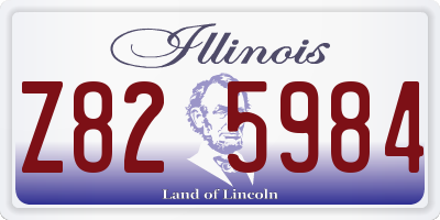 IL license plate Z825984