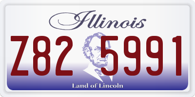 IL license plate Z825991