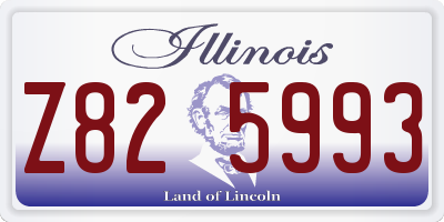 IL license plate Z825993