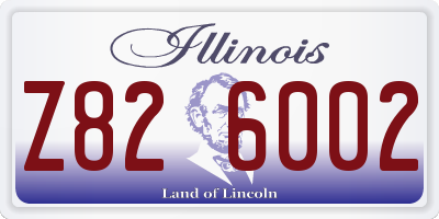 IL license plate Z826002
