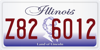 IL license plate Z826012
