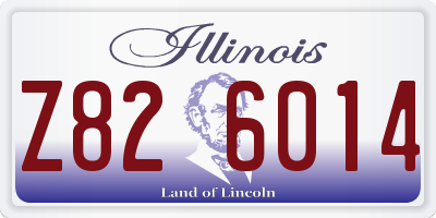 IL license plate Z826014