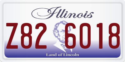 IL license plate Z826018