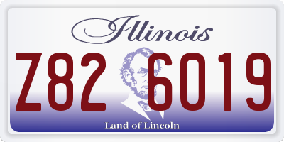 IL license plate Z826019