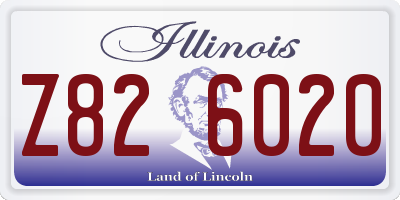 IL license plate Z826020