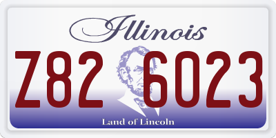 IL license plate Z826023