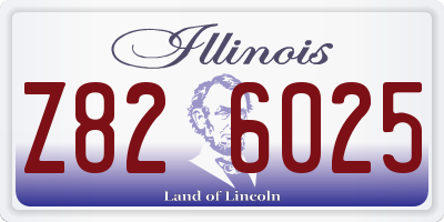 IL license plate Z826025
