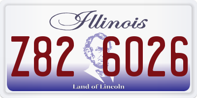 IL license plate Z826026