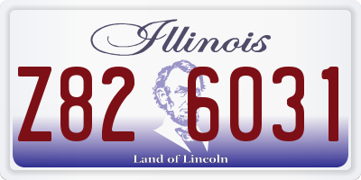 IL license plate Z826031