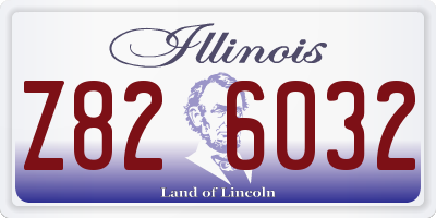 IL license plate Z826032