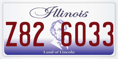 IL license plate Z826033