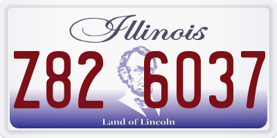 IL license plate Z826037