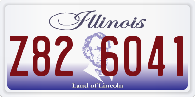 IL license plate Z826041