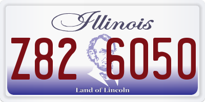 IL license plate Z826050