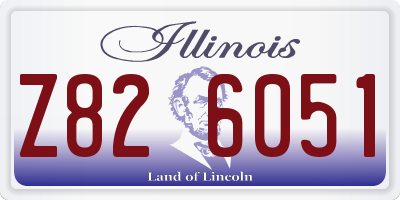 IL license plate Z826051