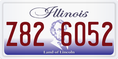 IL license plate Z826052