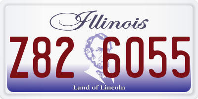 IL license plate Z826055