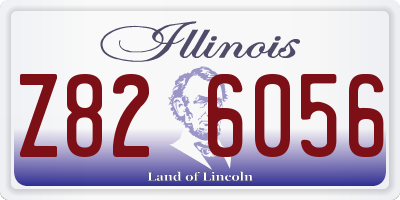 IL license plate Z826056