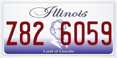 IL license plate Z826059