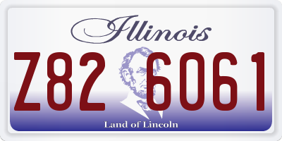 IL license plate Z826061