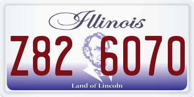 IL license plate Z826070