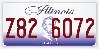 IL license plate Z826072