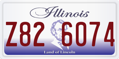 IL license plate Z826074