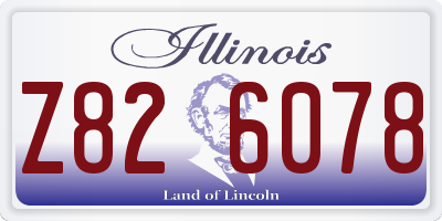 IL license plate Z826078